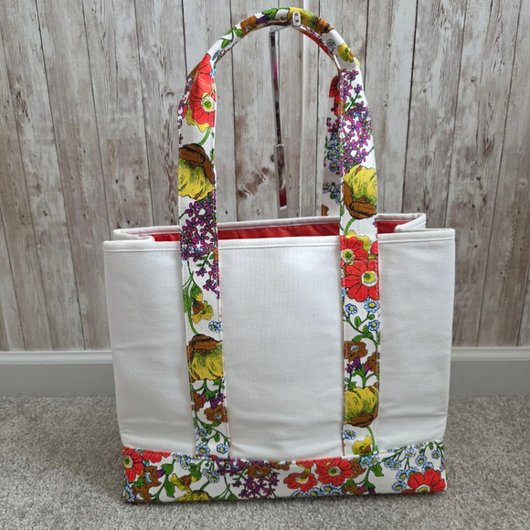 Coach Large Tote Bag Floral Summer Mothers Day Beach - Picture 6 of 8